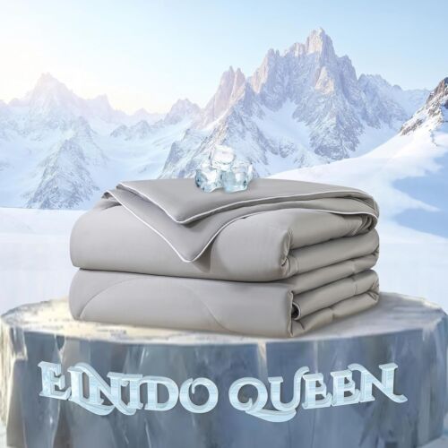 QUEEN Cooling Blanket for Hot Sleepers, Summer Cooling Comforter Queen Size for