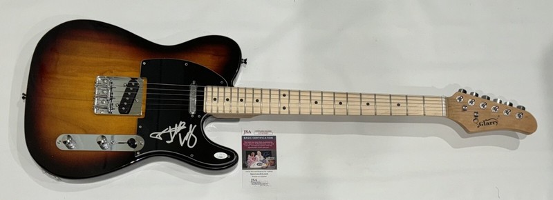 ALDO NOVA SIGNED SUNBURST ELECTRIC GUITAR FANTASY ROCK LEGEND JSA COA