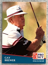 GAY BREWER  PGA GOLF LEGEND. ORIGINAL PGA TOUR PRO SET  GOLF CARD  #230
