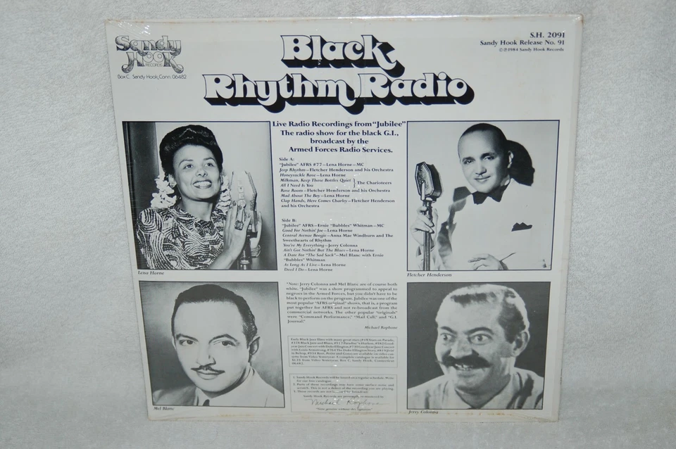 Black Rhythm Radio LP Record 1984 Sandy Hook SH2091 New Still Sealed Lena Horne Foto 2 de 4