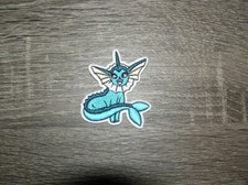Vaporeon Pokemon Character Embroidered Iron On Patch 2" x 2.25"