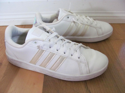 Adidas NEO Cloudform Advantage Holographic ART AW4286 Low Top Sneaker Women's 8M