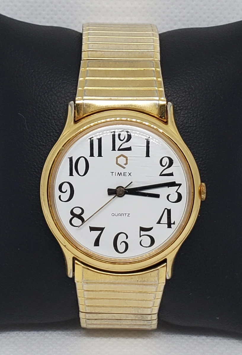 Timex easy reader gold sale