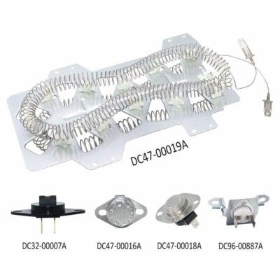 Dryer Heating Element Kit for Samsung Dryer DV218AEB/XAA-0000 DV409AER/XAA-0000