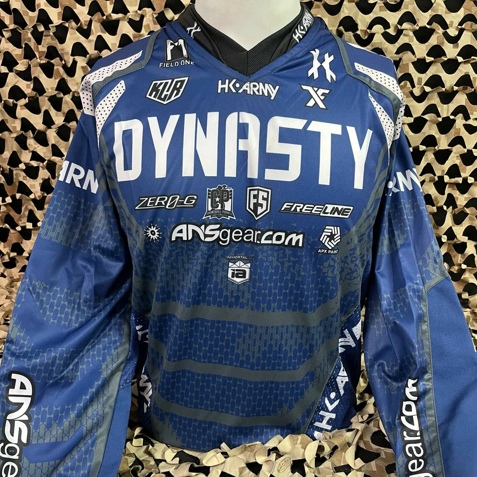 NUEVA CAMISETA DE PAINTBALL HK Army Freeline - Dynasty Home - Azul - Pequeña Foto 2 de 4