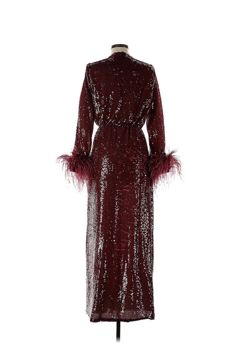 【送料&関税込】Sportmax Sequin Dress Stemma Sequinned jersey dress, shaded black | Sportmax