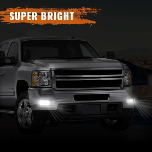 Pair For 2007-2017 Chevy Tahoe Suburban 1500 LED Fog Light Bumper Driving Lamp - Picture 7 of 12