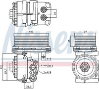 Nissens ÖLküHler MotoröL ** First Fit ** 91327 Aluminium FüR Ford Mondeo 3 B4Y 1