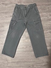 Vintage Y2K Tony Hawk Cargo Pants Size 34x32 Skater Baggy Wide Leg Grunge Rave