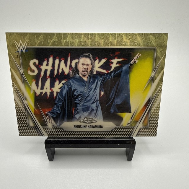 Shinsuke Nakamura 2026 Topps Chrome WWE Gold Vinyl Superfractor 1/1