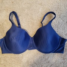 Playtex Navy & Blue Striped Underwire Full Co...