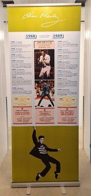 Elvis Presley - Roll-up Werbebanner Italienisch/englisch (1164)