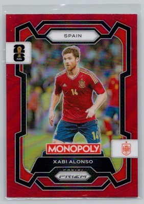 2026 Panini Prizm Monopoly FIFA World Cup #40 Xabi Alonso Red Prizm
