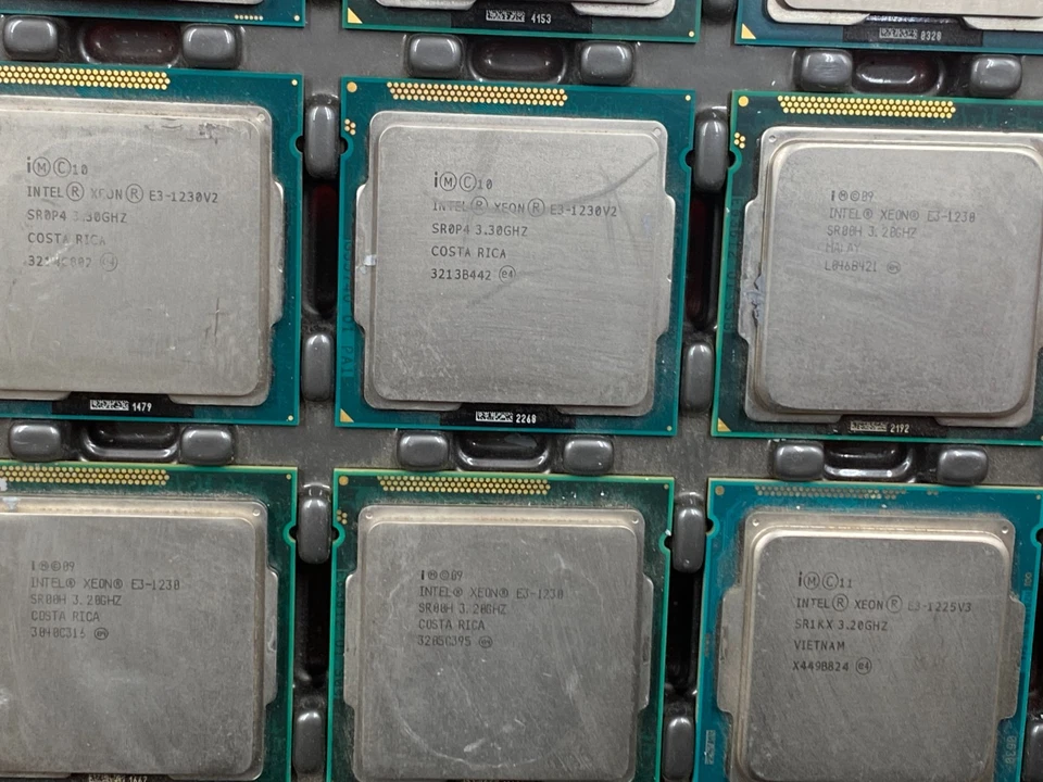 17 LOT MIXED INTEL XEON E3-1220V6, 1225, 1230V2, 1230, 1225V3, 1246V3, 1245V3 - Image 3 of 4
