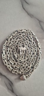Cadena real GJ 925 cadena maciza de plata 6x6 mm calidad hecha en Alemania
