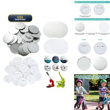 YAYODS 400 Pieces 58mm/2.25 inch Badge Button Parts Kit for Button Maker Machine