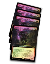 4x Redcap Gutter-Dweller (Extended Art) Wilds of Eldraine Foil NM x4 - Playset