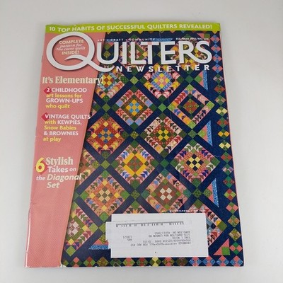 Quilters Newsletter Magazine Feb/Mar 2010 #414, 6 Stylish Takes On Diagonal Set