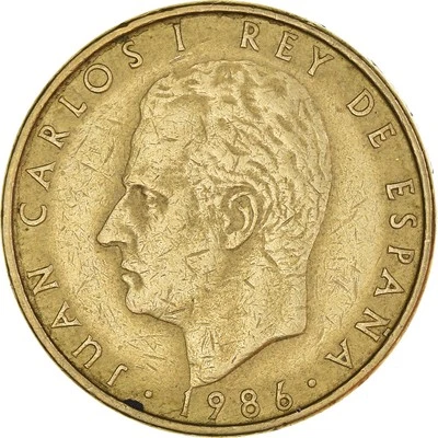[#938466] Münze, Spanien, 100 Pesetas, 1986 - Bild 1 von 2