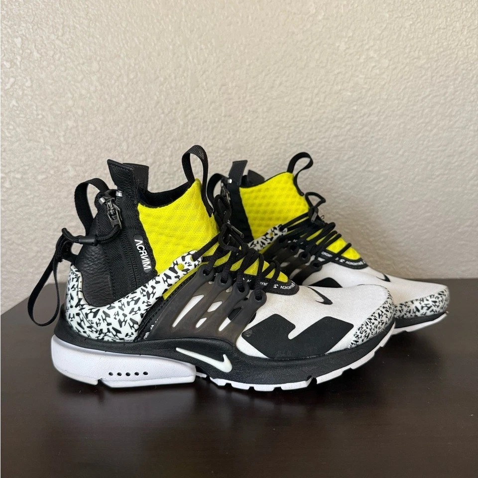 Tênis Nike Acronym x Air Presto Mid Dynamic amarelo tamanho 5 masculino AH7832-100 - Imagem 2 de 4