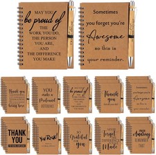 Honoson 20 Spiral Notebook Set Employee Appreciation Gift Bulk