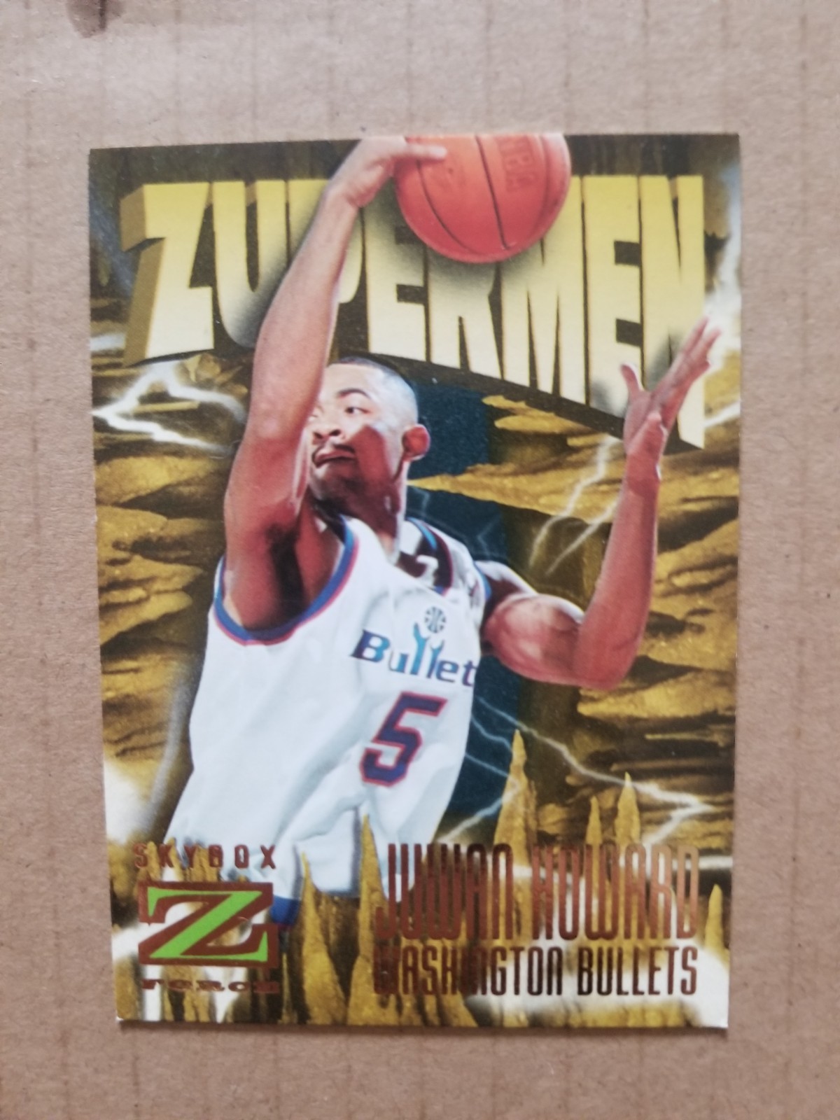 1996-97 SkyBox Z-Force Zuperman Juwan Howard #176 Washington Bullets