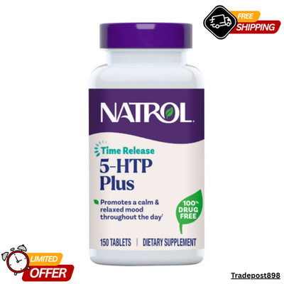 Natrol 5-HTP plus Mood & Relaxation 100 Mg., 150 Time Release Tablets