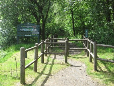 Photo A2 Sign for Argyll Forest Park Arrochar  c2014