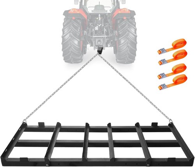 #ad 4FT Driveway Grader Drag Harrow Tow Behind ATV UTV Tractor Lawn Mower Chain Kit $81.89