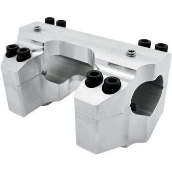LA CHOPPERS LA-7420-01 Raw Top Clamp Set for 1-1/4'' Handlebars