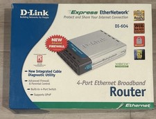 D-Link DL-604 4-Port Ethernet Wired Router In Box