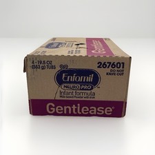 Enfamil Neuro Pro Gentlease Milk Based Infant Formula 4-19.5 Oz Tubs EXP 03/27