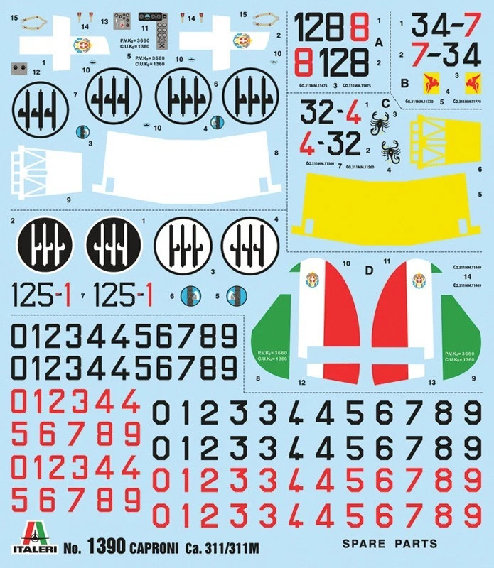 ✅ITALERI 1390 - Scala 1:72 CAPRONI CA.311/311M - Immagine 3 di 4