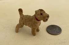 Antique Wire Wool Mohair  Fox Terrier Dog  2 ...