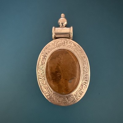 Jaspis 925 Sterling Anhänger 2 3/4'' 33,7g