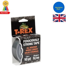 Heavy-Duty Silver Grey Waterproof Tape - 3X Stronger & UV Resistant 25mm x 9.1m 0.15 per metre