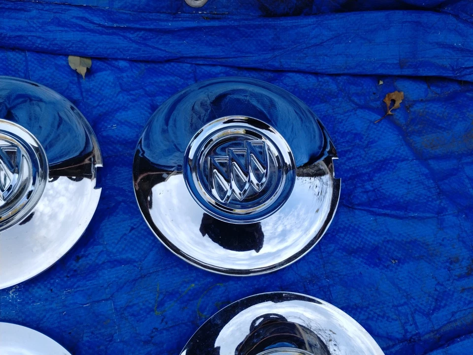 Juego de tapas centrales de rueda cromadas de 7 ranuras Buick Enclave 2008 2009 2010 19" 9597105 Foto 3 de 4