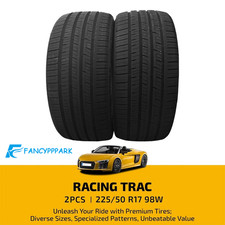 2x Tires 22550zr17 22550r17 98w Racing Trac As All Season High Performance