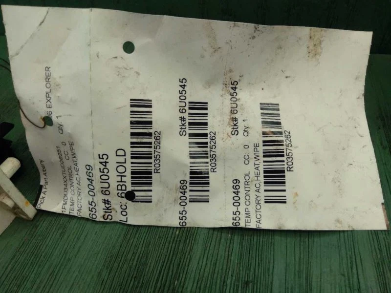 1992-1994 FORD BRONCO AC CONTROLE DE TEMPERATURA CLIMA TÉRMICO F2DH19C571AB - Imagem 4 de 4