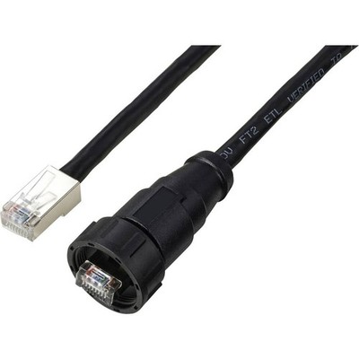 TRU COMPONENTS TC-E13T-MR6-MCA/NCA-0.5PV-S RJ45-Kabel mit geradem, IP67