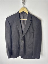 Austin Reed Blazer 42R Men  s 100 Wool Brown Gray Houndstooth Sport Coat