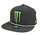 M Black Flat Brim Performance Cap w/White Rope. Racing. MotoGP. Supercross.