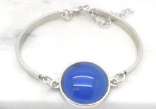 Nuovo Bracciale Mood Link Bangle Argento Placcato Stratificato Donna o Uomo