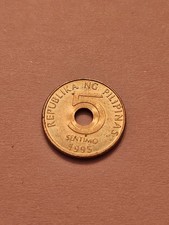 1995 🇵🇭 PHILIPPINES 5 SENTIMOS WORLD COIN KM268 ALM-UNC DETAIL FREE SHIPPING 