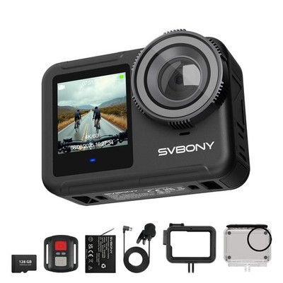 SVBONY SVGo3 Action Camera 4K HD Waterproof Dual Screen for Surfing and Diving