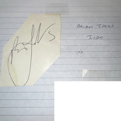 Brian Jacks Judoka Judo Bronze Olympia Medaille München 1972 Autogramm