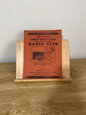 Vintage Manual How To Build One & Two Valve Radio Sets By Levenson’s Radio 