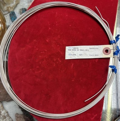 925 Sterling Silver Wire | Round | Dead Soft | 16 Guage | 2 Feet