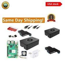 Raspberry Pi 5 Starter Kit PRO - 128GB Edition, 8GB RAM, Turbine Black Elegance