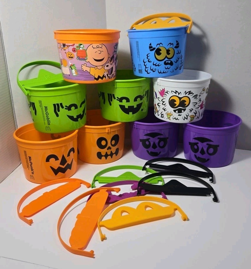 MCDONALD'S-HAPPY MEAL-HALLOWEEN BUCKET-LOT OF 9 | eBay